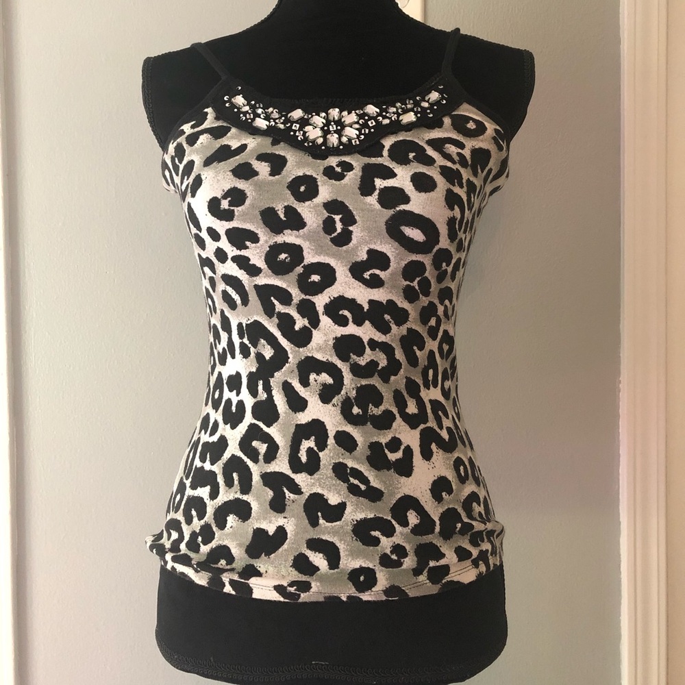 Black & white tank top